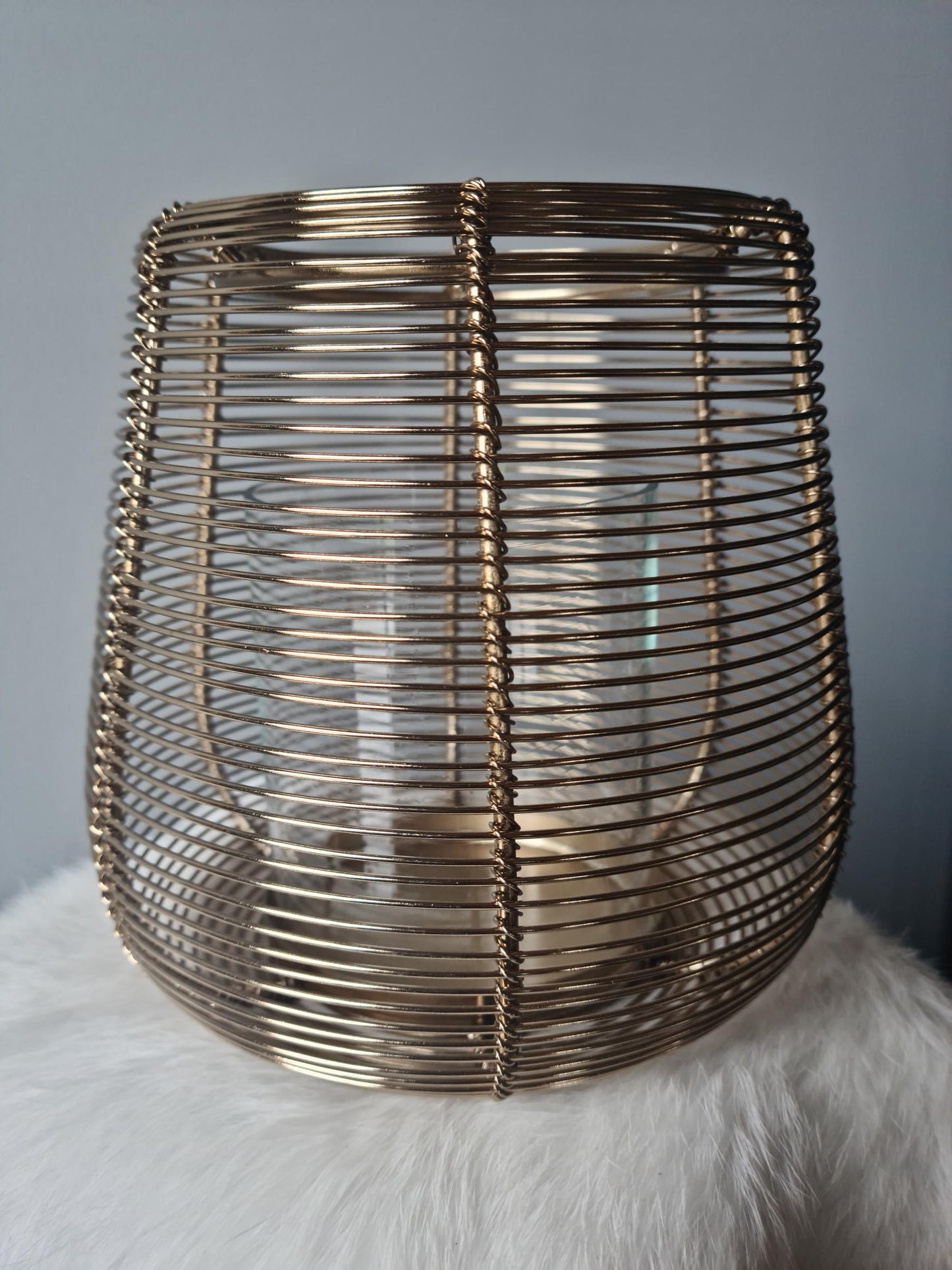 Kandelaar Spiraal 16x16 cm goud