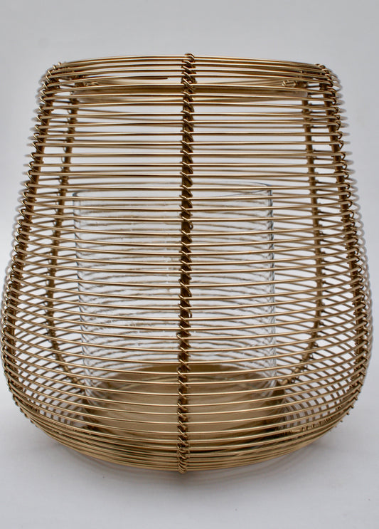 Kandelaar Spiraal 16x16 cm goud